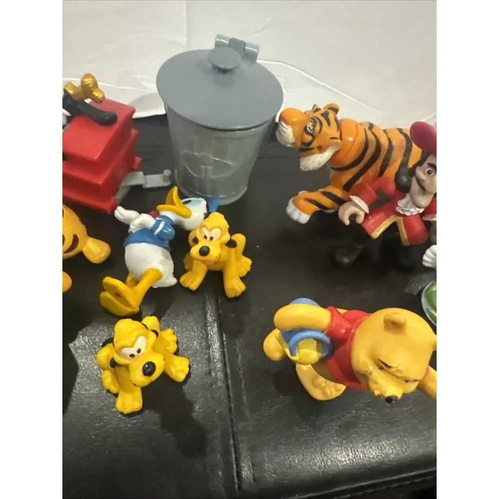 Lot of Disney Character Figures Toys Mickey Pooh Tigger Pluto Donald Vintage